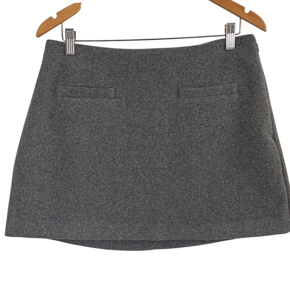 NWT A New Day Women's 10 Grey A-Line Mini Skirt Side Zip Lined Mod Preppy Basic‎